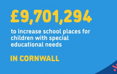 £9,701.294 new SEN funding for Cornwall